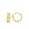 Gold Hoop Earrings 9ct Yellow Gold / 8mm
