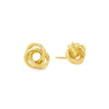 Gold Knot Earrings 18ct Yellow Gold / 10mm