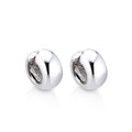 Italian Huggies Sterling Silver, Gold Plated