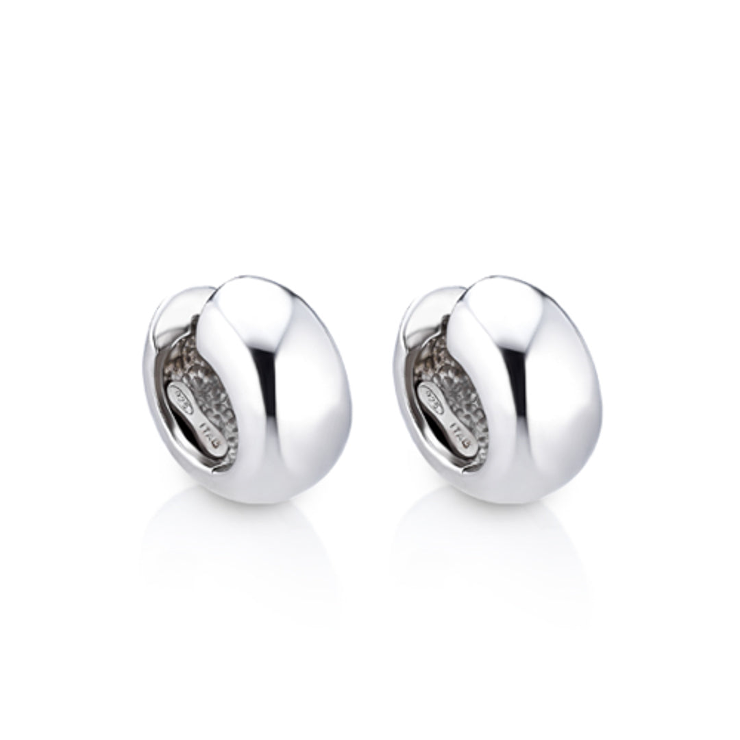 Italian Huggies Sterling Silver, Gold Plated