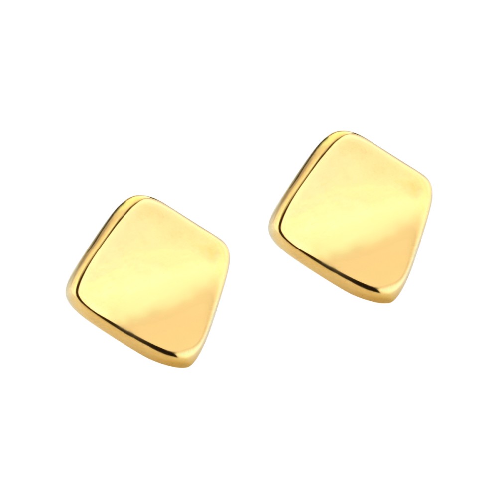 Italian clip earrings sterling silver, gold plated