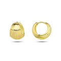 Gold Huggie Earrings yellow gold
