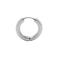 Gold Huggie Earrings white gold