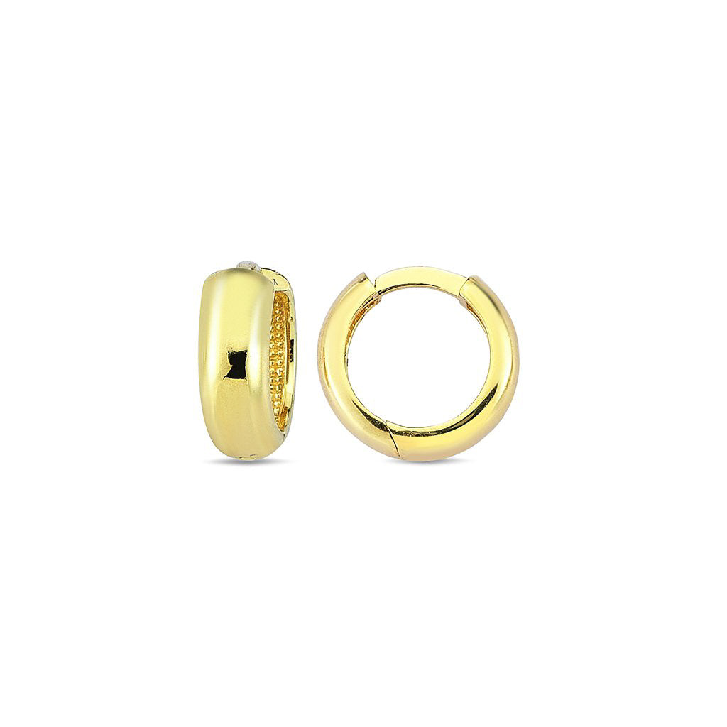 Gold Huggie Earrings yellow gold