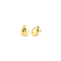 Italian teardrop earrings sterling silver, gold plated