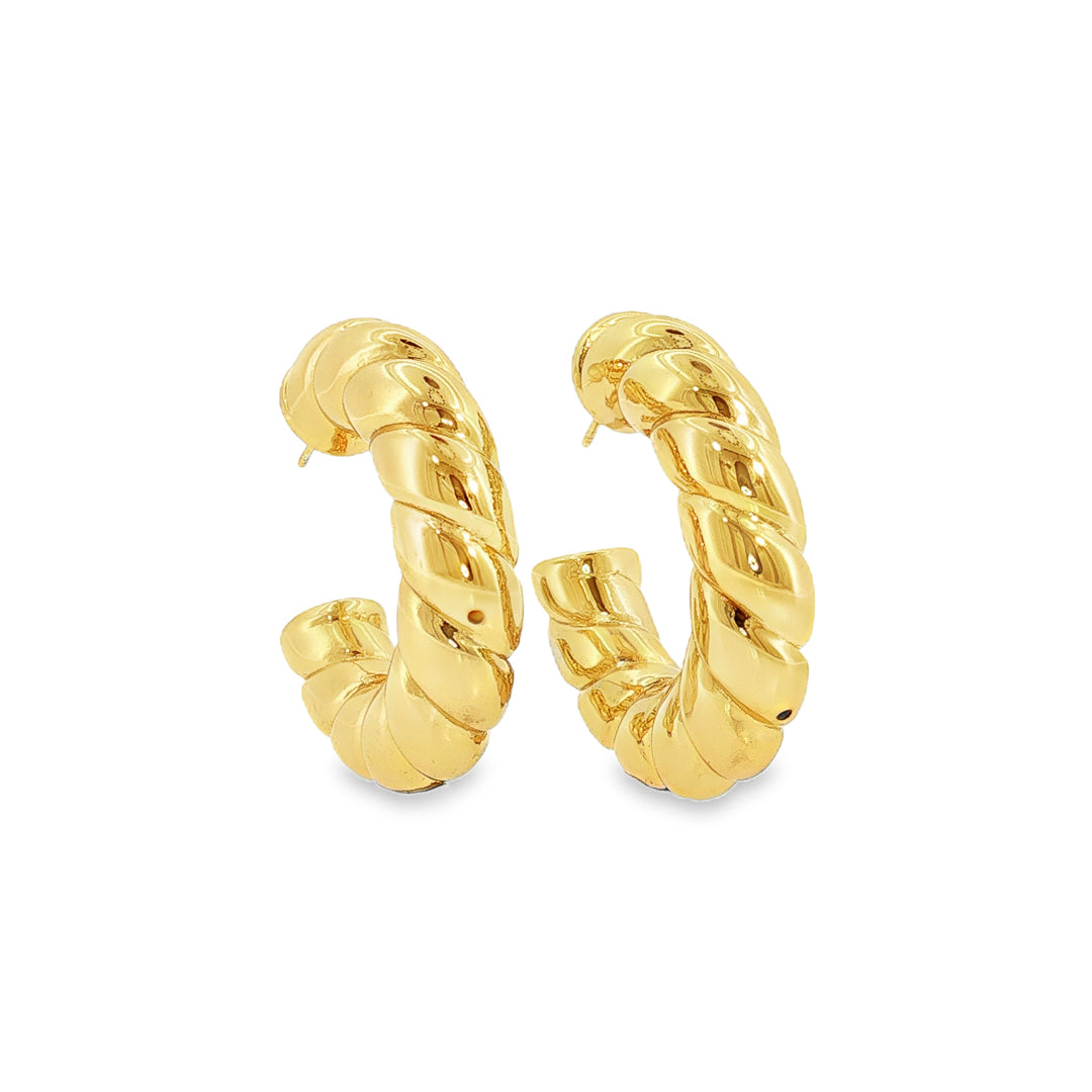 Gold Plated Earrings Sterling Silver Gold Plated / 13.6 g