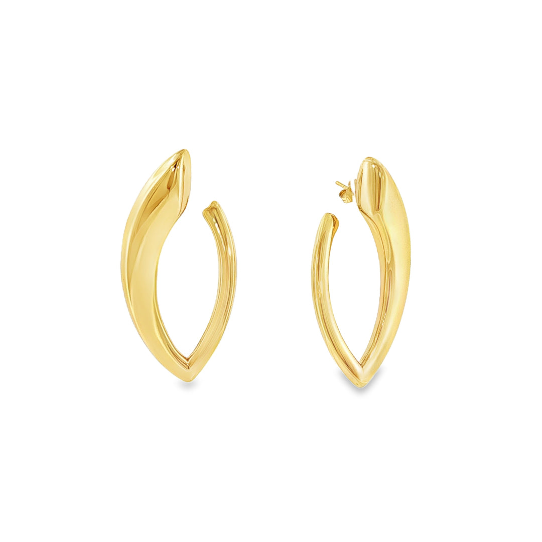 Gold Plated Earrings Sterling Silver Gold Plated / 8 g