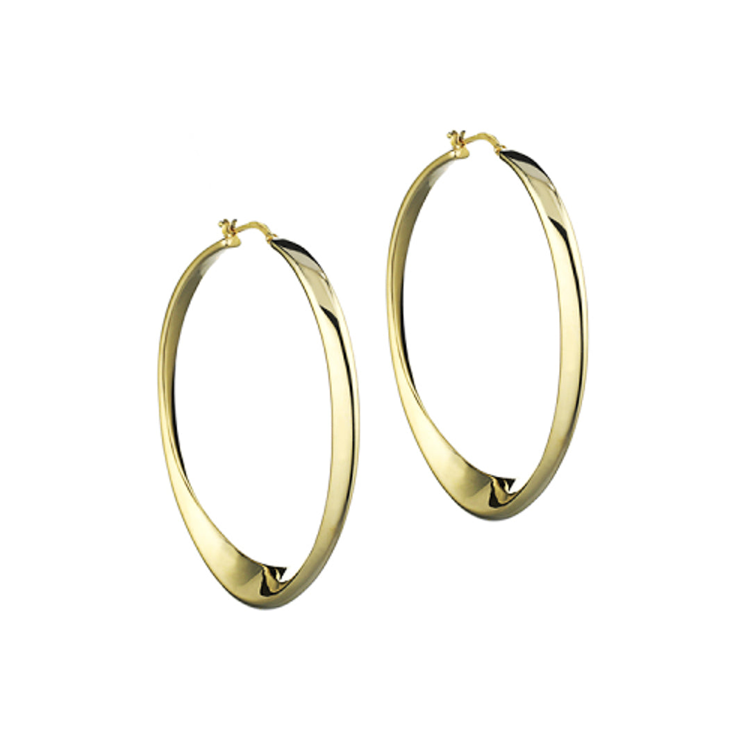 Gold Plated Earrings Sterling Silver Gold Plated / 8 g