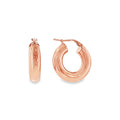 Gold Plated Earrings Sterling Silver Rose Gold Plated / 5 g