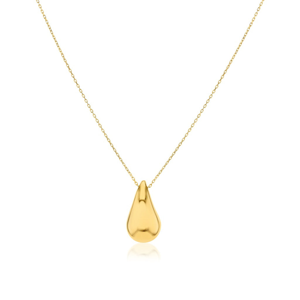 Gold Teardrop Pendant 9ct Yellow Gold
