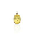 Lemon Quartz Pendant 9ct Yellow Gold