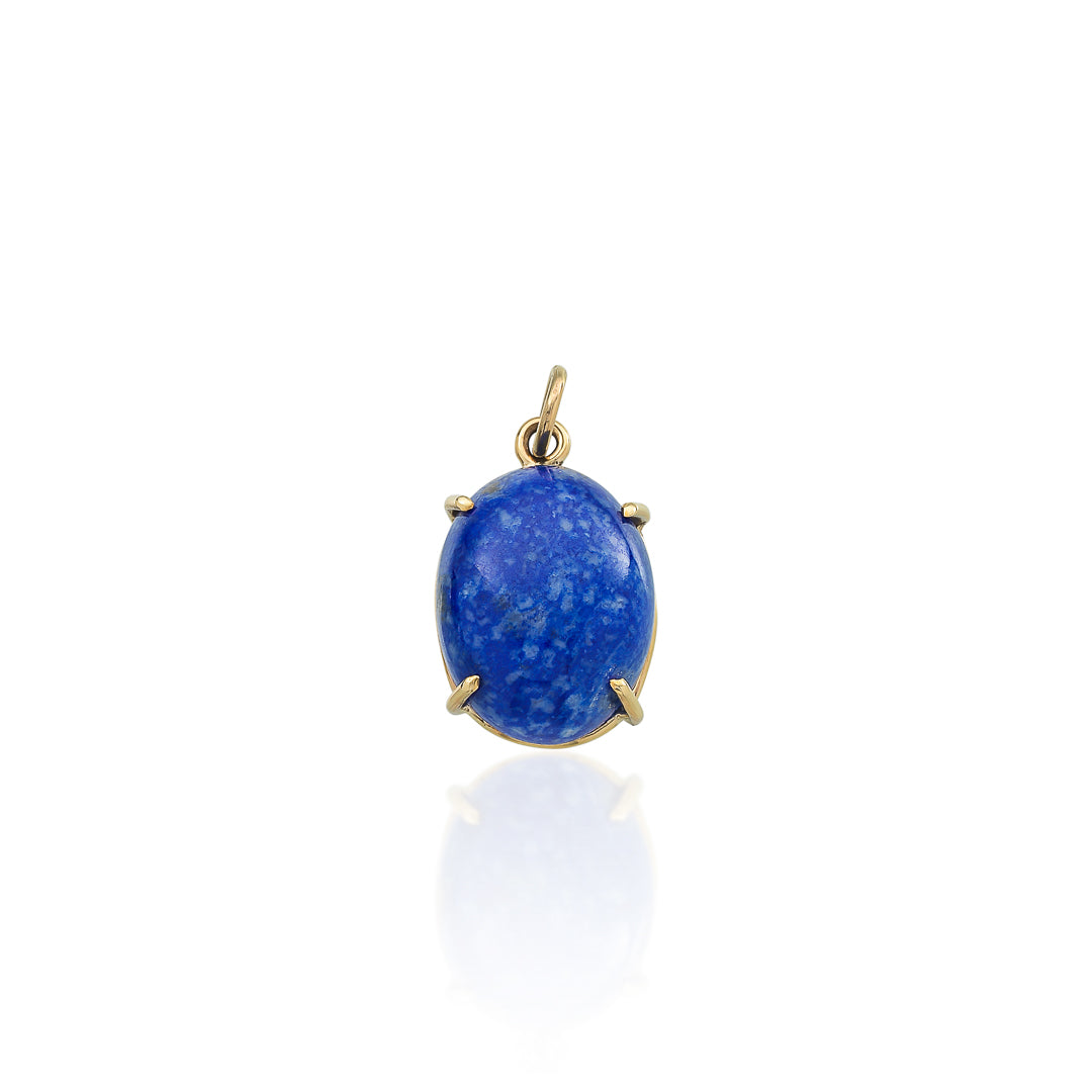 Lapis Pendant 9ct Yellow Gold