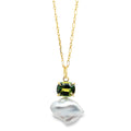 Sapphire and Pearl Pendant – 9ct Yellow Gold 9ct Yellow Gold