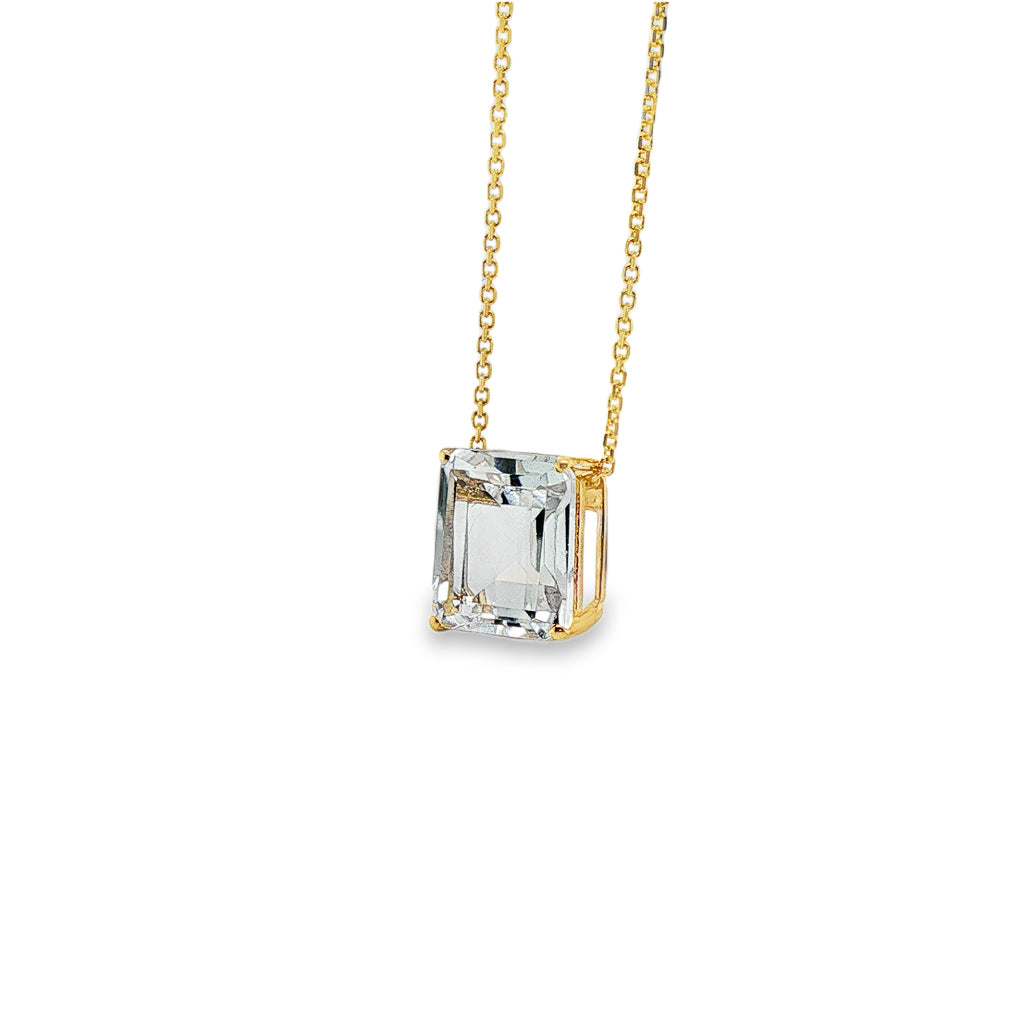 Quartz Pendant – 9ct Yellow Gold 9ct Yellow Gold