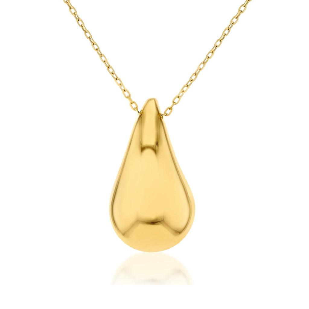 Gold Teardrop Pendant yellow gold