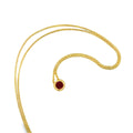 Ruby Pendant Necklace 9ct Yellow Gold / 400mm