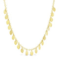 Gold Cable Link Necklace yellow gold