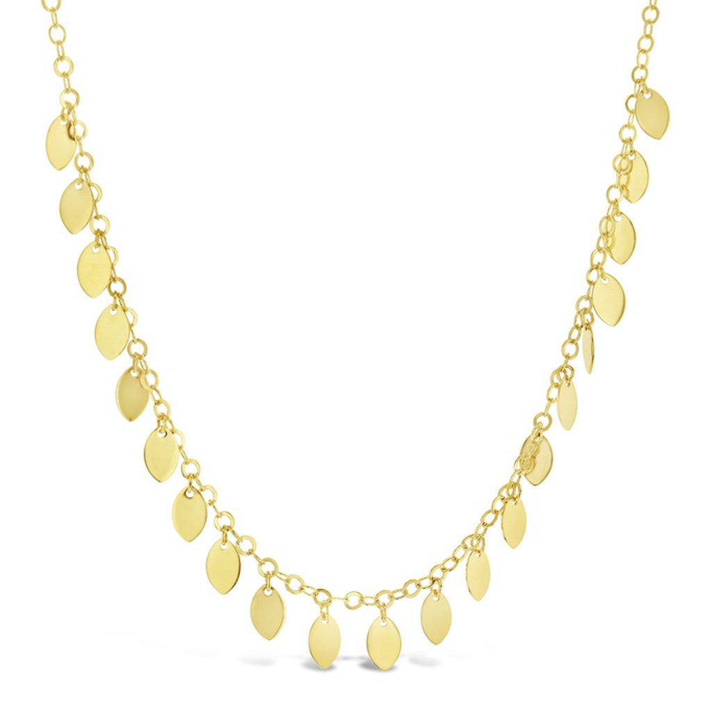 Gold Cable Link Necklace yellow gold