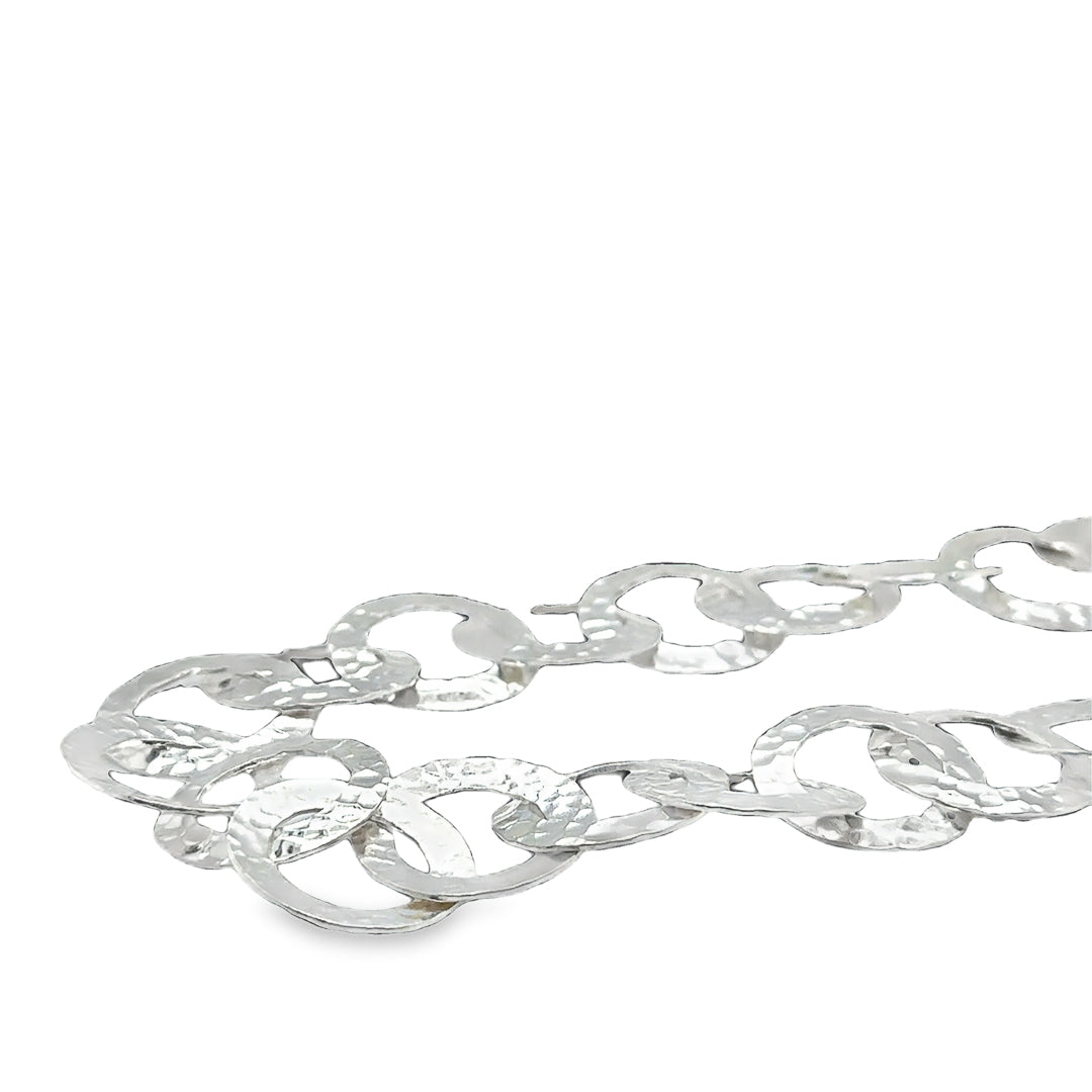 Hammered Necklace – Sterling Silver Sterling Silver / 600mm