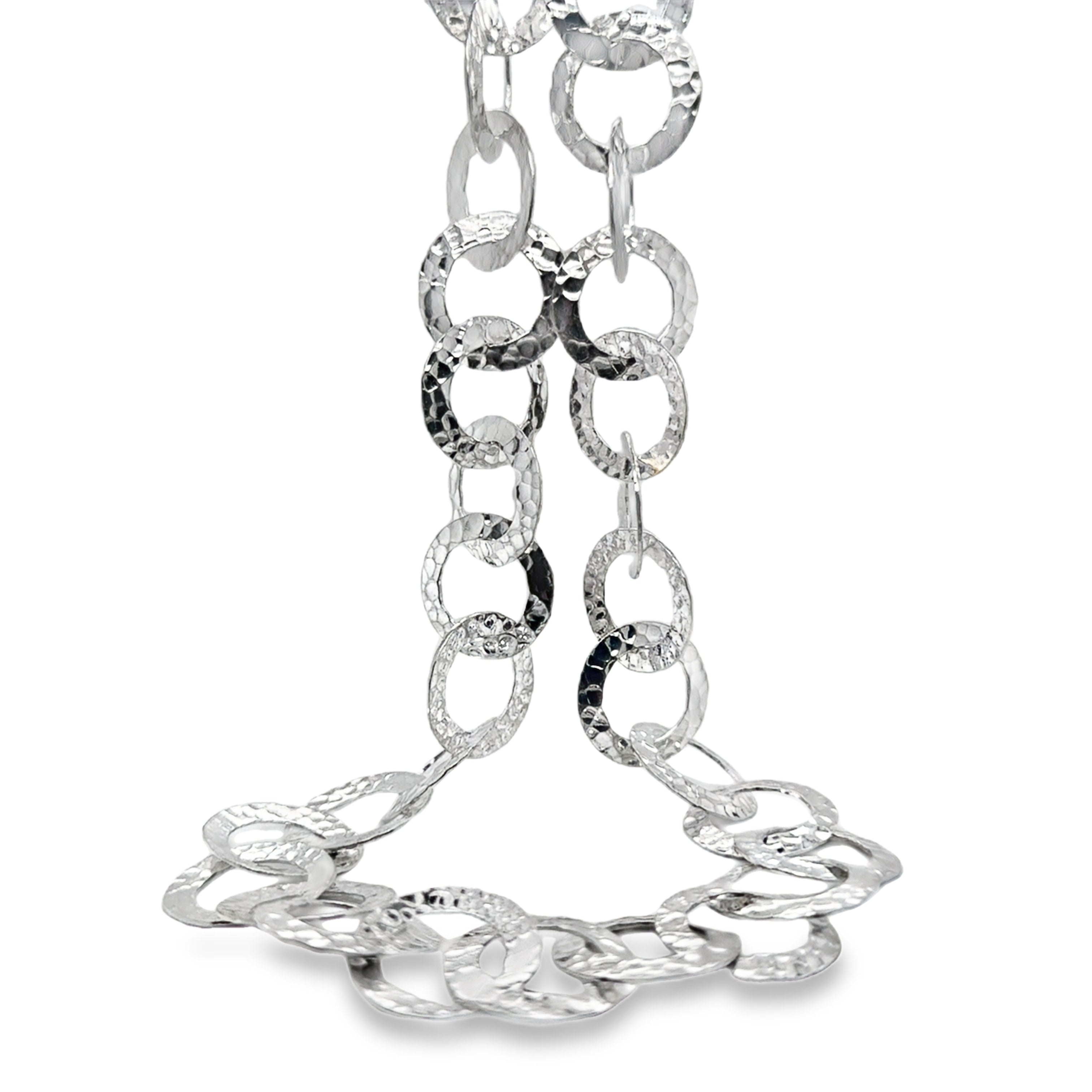 Hammered Necklace – Sterling Silver Sterling Silver / 600mm