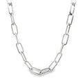 Sterling Silver Large Paperlink Necklace Sterling Silver