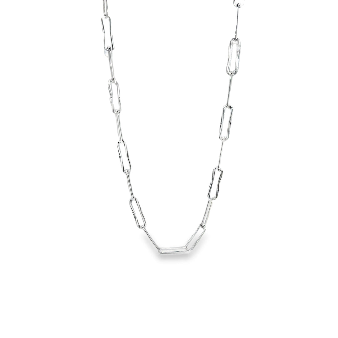 Wonky Paperlink Chain Sterling Silver