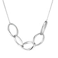 Italian Curb Link Necklace Sterling Silver