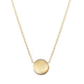 Matte pebble pendant necklace sterling silver, gold plated / 45cm