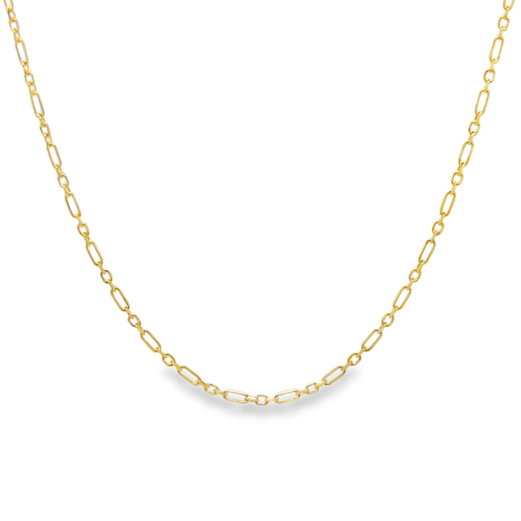 Cable Link Necklace yellow gold