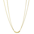 Italian snake chain sterling silver, gold plated / 45cm