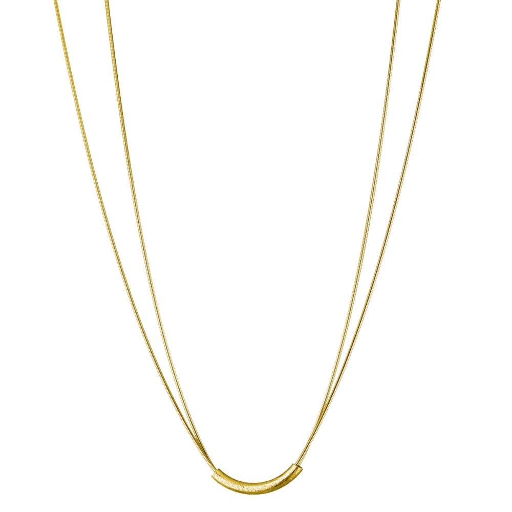 Italian snake chain sterling silver, gold plated / 45cm