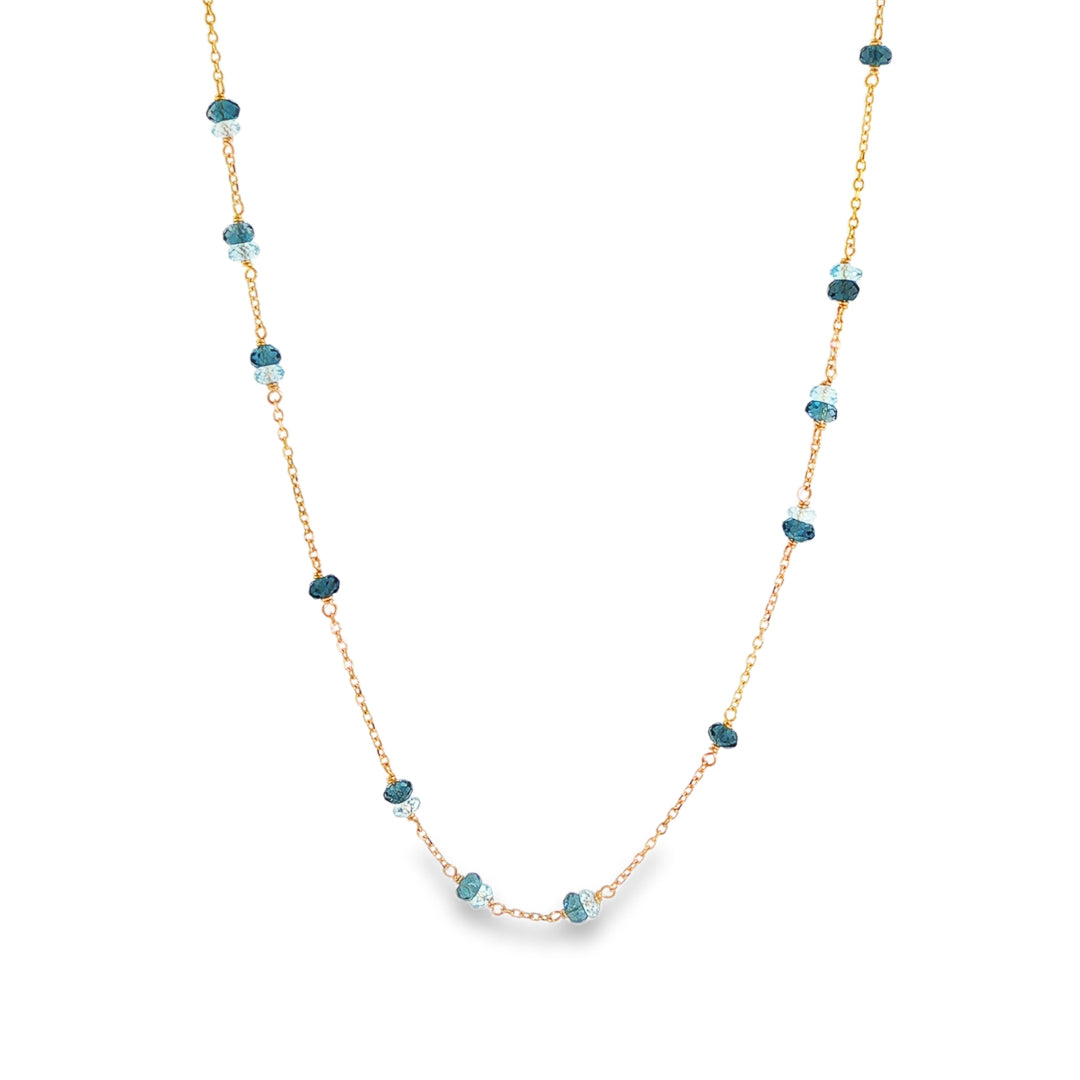 Topaz Necklace Yellow Gold / 45cm