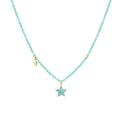 Sterling Silver Gold Plated Rubber Chain With Charm Sterling Silver / 1.7 g