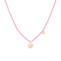 Sterling Silver Gold Plated Rubber Chain With Charm Sterling Silver / 1.7 g