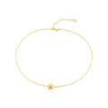 Silver Gold Plated Collar Sterling Silver Gold Plated / 7.4 g