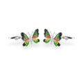 Silver Enamel Cufflinks Sterling Silver / 7.9 g