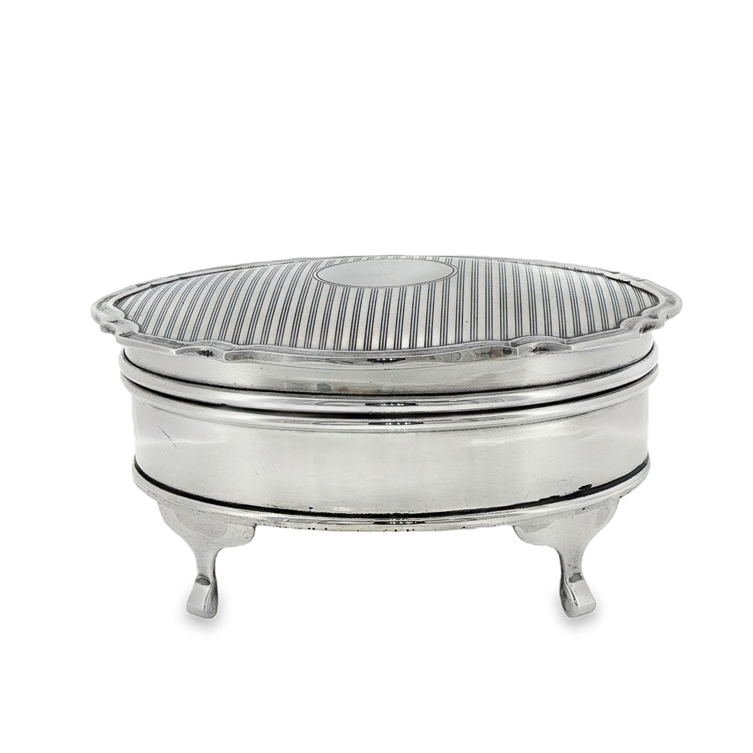 Vintage Sterling Silver Jewellery Box Default title