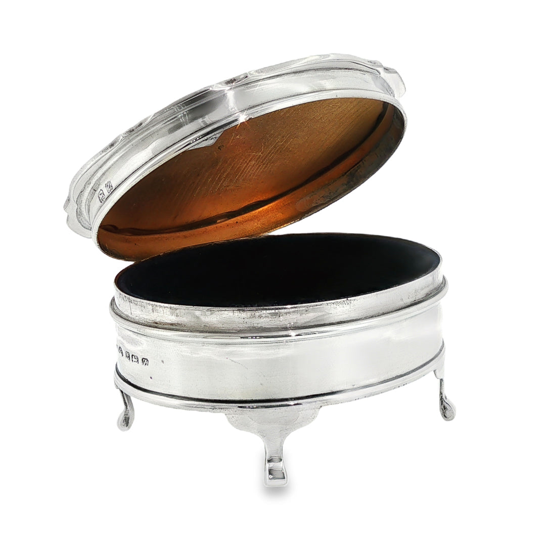 Vintage Sterling Silver Jewellery Box Default title